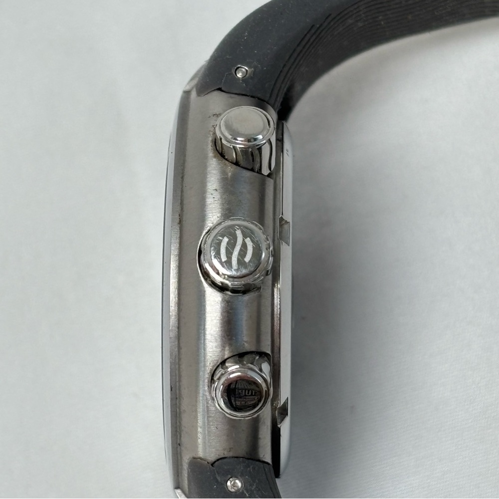 Philip Stein Silver and Black Chronograph Watch Natural Frequency Technology - Picture 7 of 10